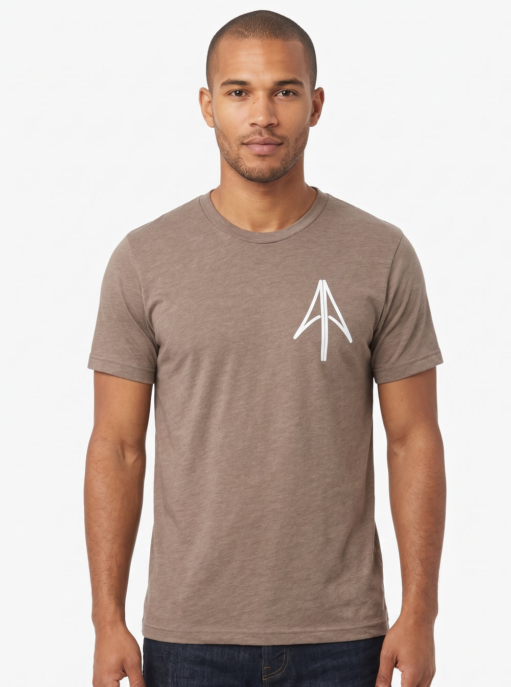 #Deep Heather Teal - Front of Shirt