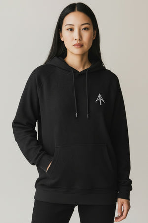 Arrow Waffle Knit Hoodie