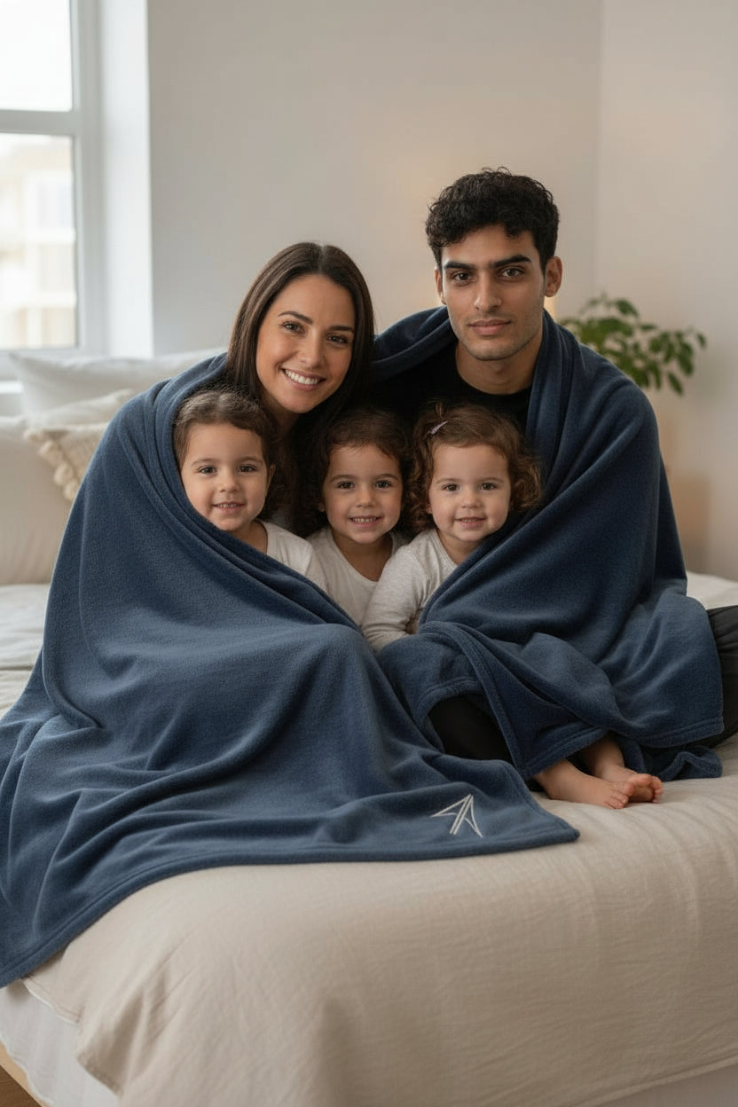 Oversized Fleece Arrow Blanket