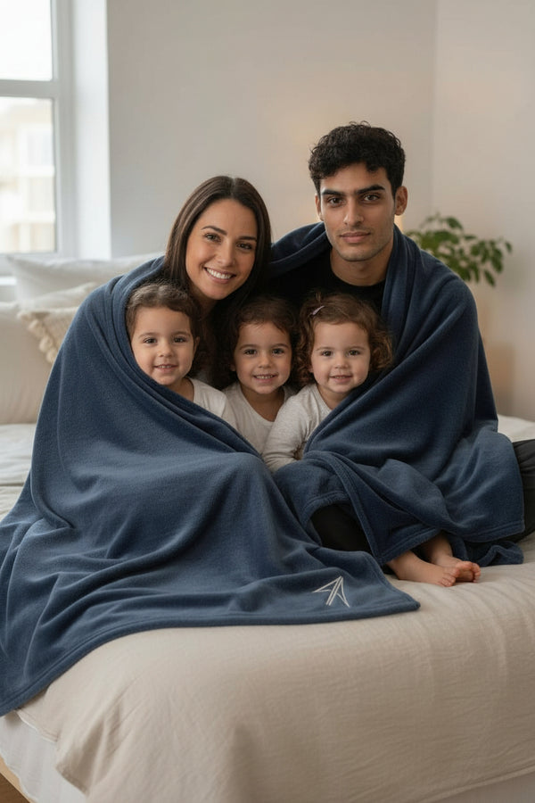 Oversized Fleece Arrow Blanket