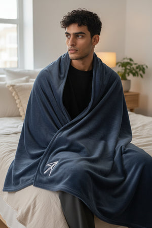Oversized Fleece Arrow Blanket
